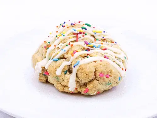 Birthday Cake Scones with White Chocolate Glaze - Image 2