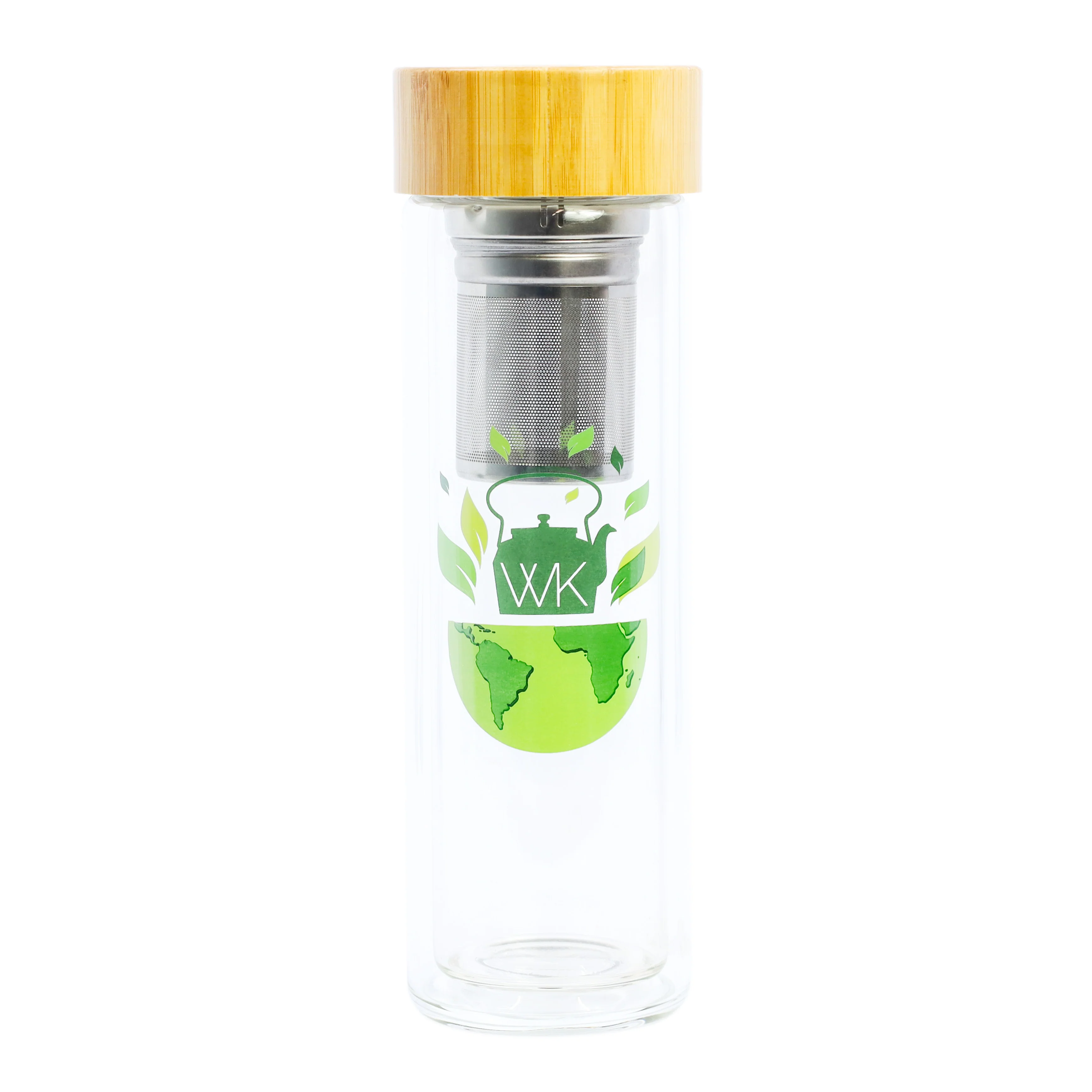 Glass Tea Tumblers With Infuser and Travel Sleeve, 16oz - Image 4