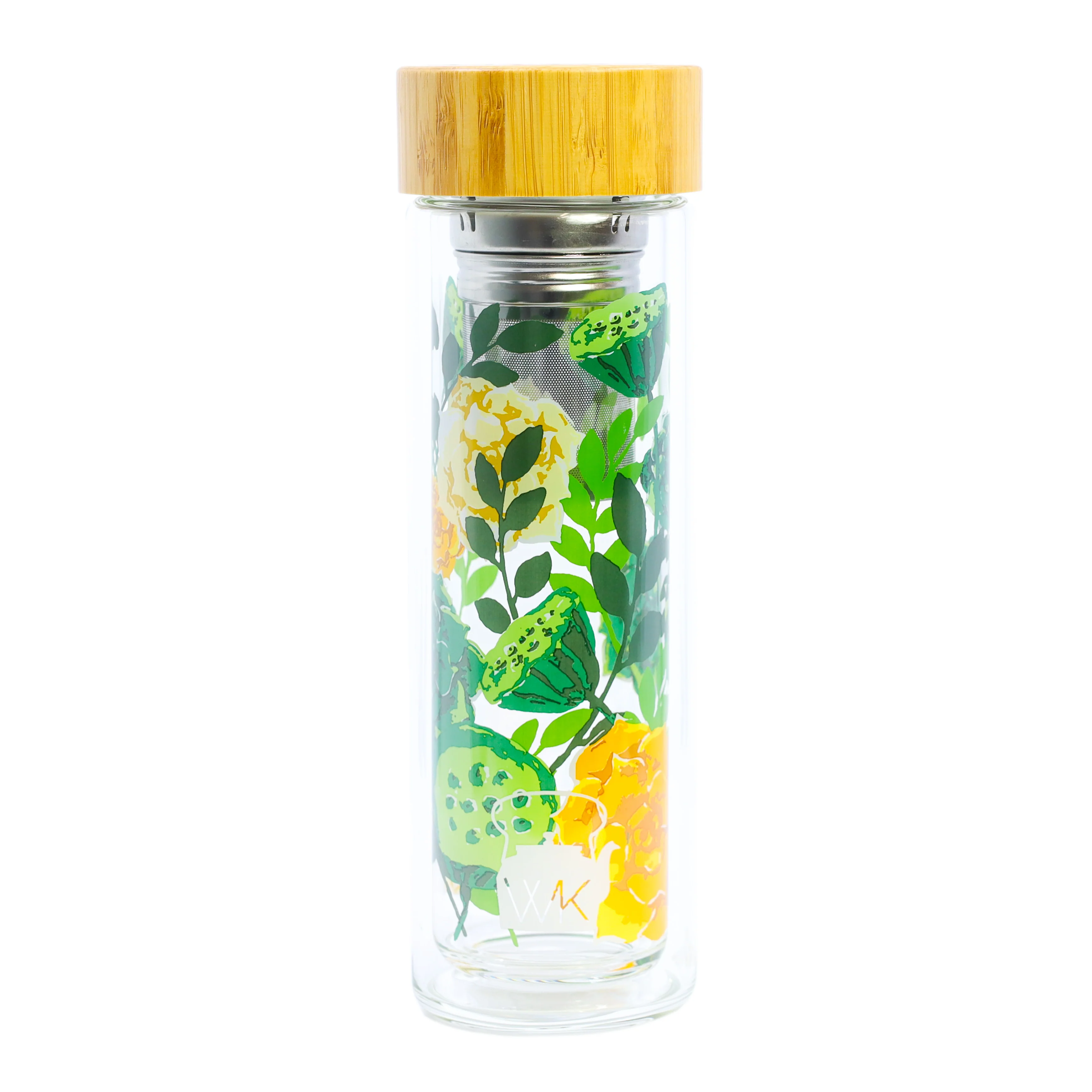 Glass Tea Tumblers With Infuser and Travel Sleeve, 16oz - Image 5