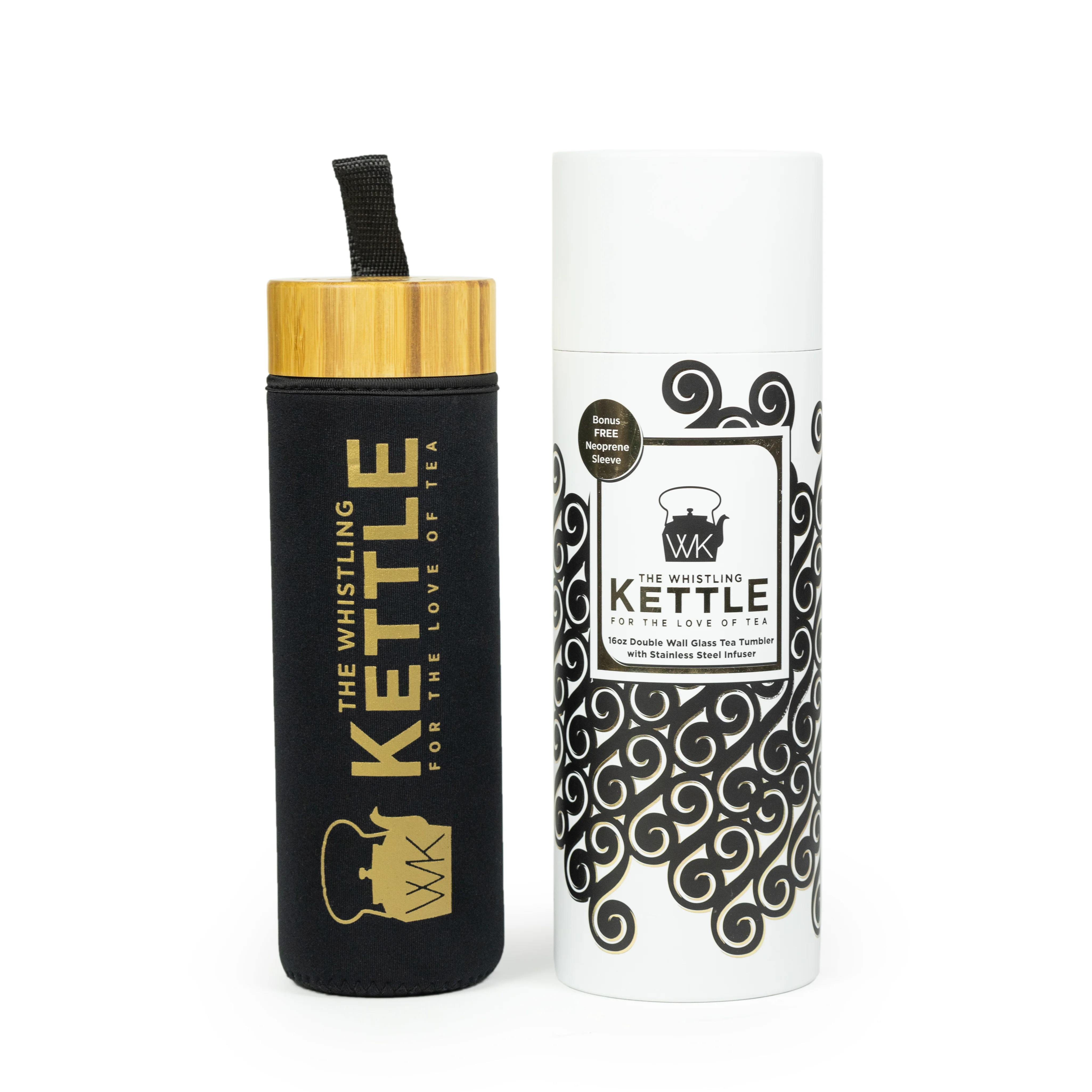 Glass Tea Tumblers With Infuser and Travel Sleeve, 16oz - Image 7