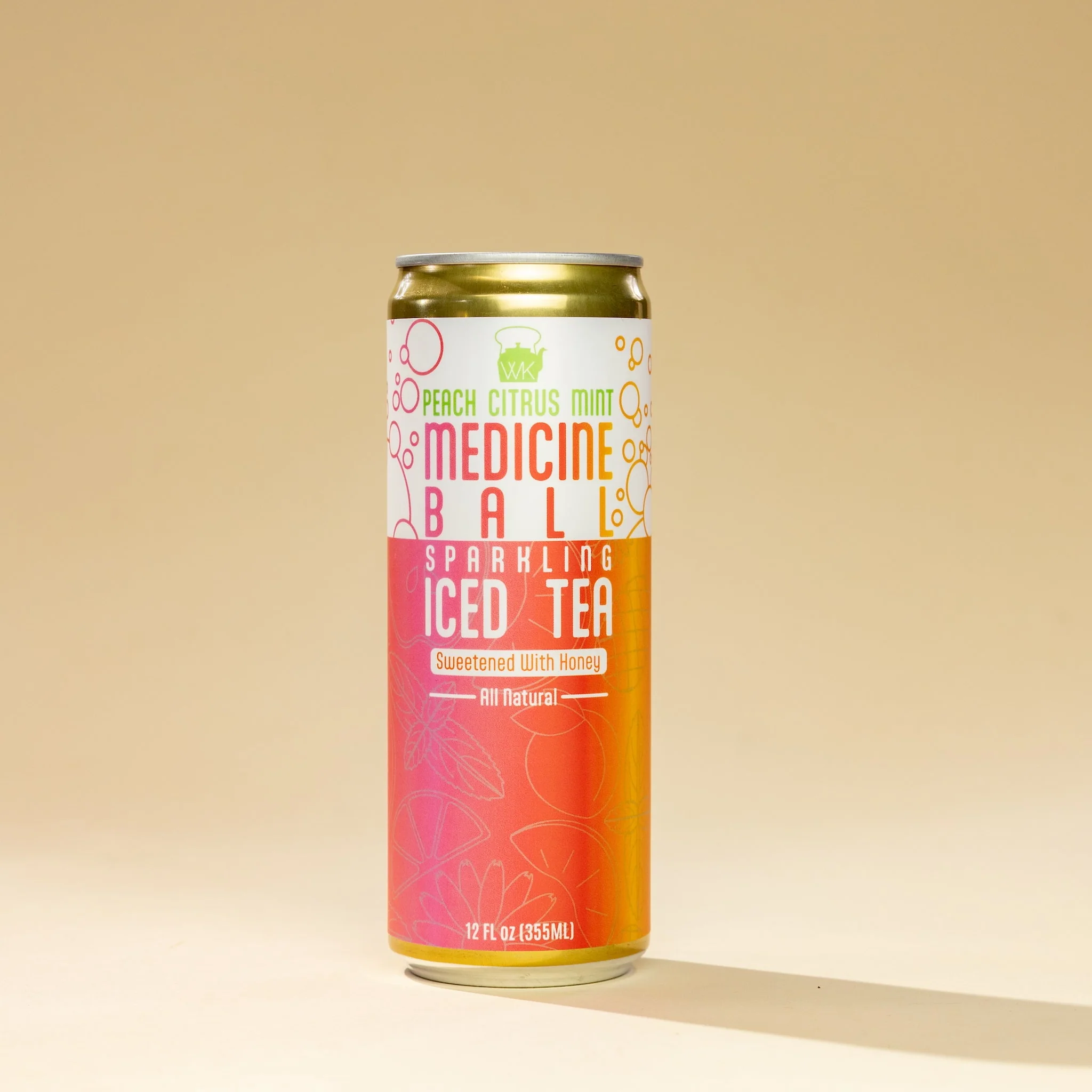 Medicine Ball Canned Sparkling Tea, 4-pack